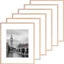 Fixwal 16x20 Poster Frame Set of 6 with Plastic Cover, PVC, Natural, 16*20in
