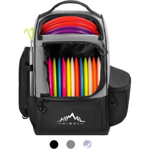 Himal Outdoors Disc Golf Bag with 30+ Disc Capacity, Durable Disc Golf Backpack for Men Multiple Storage Pockets