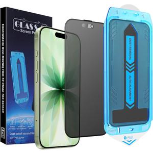 2-Pack Matte Privacy Screen Protector for iPhone 17, iPhone 16 Pro-6.3 inch, Anti-Glare Display Filter, No Bubbles, High Definition Clear, Easy Installation