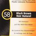 Bigen Permanent Powder Hair Color 58 Black Brown 1 ea (Pack of 9)