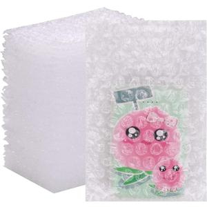 200Pack Bubble Out Bags Pouches 4"x 6" Bubble Pouches Cushioning Packaging Bags, Double Walled Cushioning Bags Thickening Shockproof Foam Bags for Moving, Shipping, and Storage