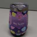 Manna Stainless Steel Wine Tumbler, 12 oz, Purple Talking Hearts