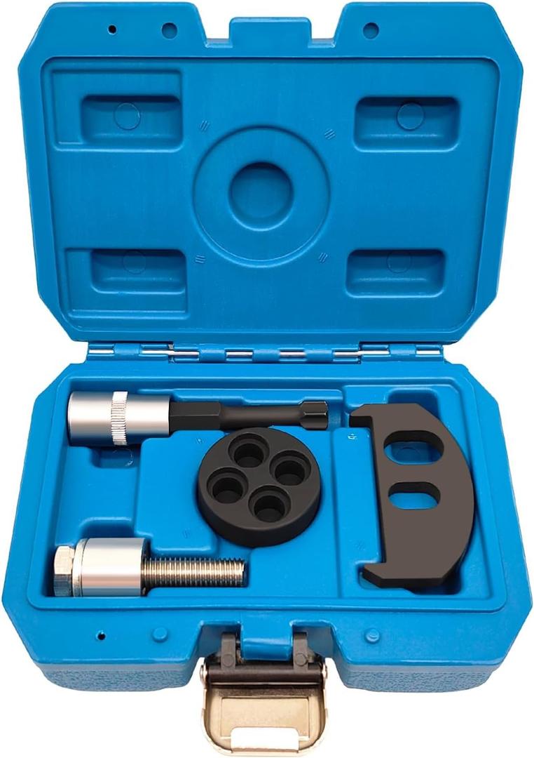 4PCS Crankshaft Turning Holding Kit Compatible with BMW Mini B37 B38 B47 B58 1.2L 1.5L 2.0L, for Rotate crankshaft and fix flywheel, Crankshaft Rotary Tool and Flywheel Locking Tool Set