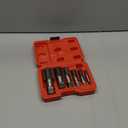 6-Piece NPT Pipe Tap Set, 1", 3/4", 1/2", 3/8", 1/4", 1/8" Taps Threading Tool, Precision Bearing Steel Tap Set Metric and Standard for Clean and Re-Thread Damaged or Jam Pipe Threads in Storage Case