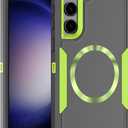 Designed for Samsung Galaxy S24 Plus (s24+) Case,Magnetic,Double Drop Protection Heavy Duty,Compatible with MagSafe,Dustproof,No Fading, No Yellowing,for Men Women,Grey Green