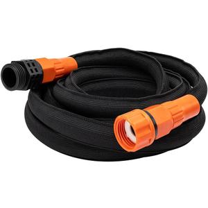 Black + Decker 25 ft x 5/8 in, Expanding Garden Hose  Lightweight, Kink-Resistant, Quick Repair Couplings BXMHBB22182