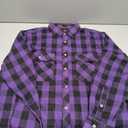 Men's Button Down Regular Fit Long Sleeve Plaid Flannel Casual Shirts Size XL