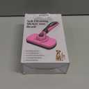 Self-Cleaning Pet Grooming Brush - Skin-Friendly Deshedding Tool for Dogs & Cats in Pink, Removes Loose Hair and Tangles