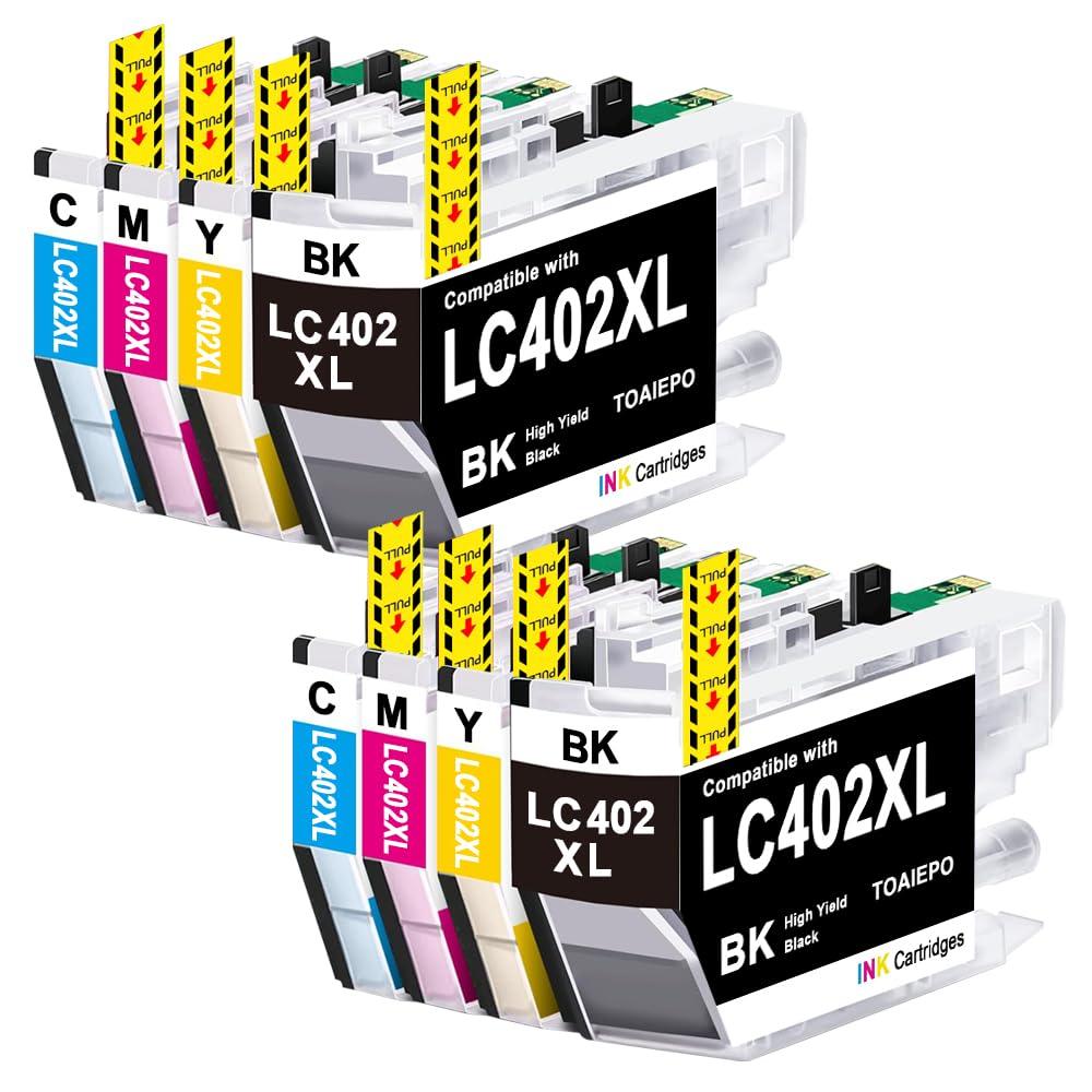 TOAIEPO LC402XL Ink Cartridges Replacement for Brother LC402 XL Compatible with Brother MFC-J5340DW MFC-J6540DW MFC-J6740DW MFC-J6940DW MFC J5340 J6540 J6740 J6940 Printer, 4 Pack