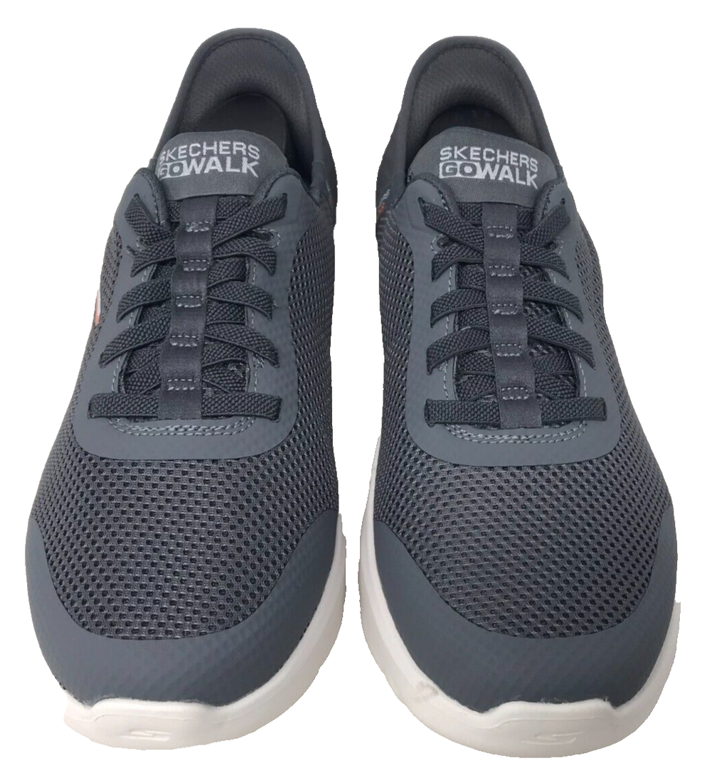 Skechers Men's Slip-Ins Go Walk Flex Hands Up Slip On Shoes Gray, Size 9.5