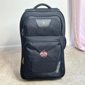 Ogio Kickstart 26" Wheeled Luggage Travel Bag 413008 - Black w/ Monogram