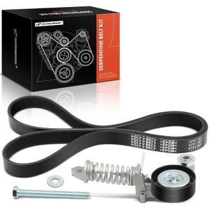 A-Premium Engine Serpentine Belt Drive Kit with Tensioner & Bolt Compatible with Chevrolet Trax, Sonic 2013-2018 & Buick Encore 2013-2018 - DOHC Turbocharged L4 1.4L