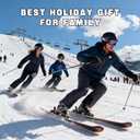 Snow Gloves, Waterproof Warm Ski Gloves Thermal for Winter, Fit Both Men & Women, Gift for Parent Child