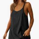 ANRABESS Women Athletic Dress Summer Tennis Workout Active Sports Mini Romper Dress Built in Shorts Travel Vacation Clothes,XS