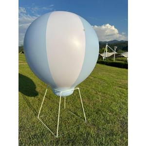 5ft Half Hot Air Balloon with Stand, Inflatable Baby Party Decoration Balloon, Suitable for Indoor and Outdoor Use/Birthday Wedding/Children's Party/Exhibition