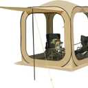 JELUCAMP 6x6 FT Pop Up Screen House Tent - Instant Screened Gazebo Canopy with Mosquito Net, Portable Backyard Tent for 4-6 People, Easy Setup Patio Shelter for Camping, BBQ, Sports & Outdoor