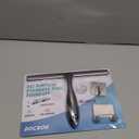 All-Purpose Stainless Steel Shower Squeegee for Shower Glass Door with 2 Adhesive Hooks, Bathroom Cleaner Tool Household Window Mirror Squeegee , Cleaning Tile Wall, Car, 10 Inch Silver