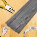 300 Pcs 16 Inch Insulation Support 16  Wire Insulation Support Wire, 1095 Carbon Steel Metal Insulated for Ceiling Attic (Black)