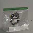 TENOC Beaded Phone Wrist Strap, Cellphone Lanyard Chain, Sparkling Wristlet Bracelet for Women, Black