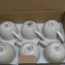 AmorArc 12oz Coffee Mugs, Ceramic Coffee Mugs set of 6 for Man, Woman, Dad, Mom, Modern Coffee Mugs with handle for Latte/Cappuccino/Milk/Cocoa. Dishwasher&Microwave Safe, Cappuccino