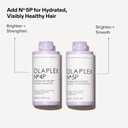 Olaplex N.4P Blonde Enhancer Purple Toning Shampoo: Neutralizes Brassiness & Strengthen | Repairs Damages & Hydrates Hair | For Coily, Curly, Straight, and Wavy