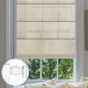 No Drill Roman Shades for Windows No Tools Roman Shades, UV Protection, Privacy, Thermal Insulation Roman Blinds, Easy to Install, 70％Blackout-Beige 

34 inches x 63 inches