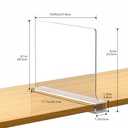 Aolloa 6 PCS Shelf Dividers for Closet Organization Acrylic Clear Closet Shelf Divider for Wooden Shelving Suitable for Wooden or Vertical Shelves Or Bedroom, Kitchen and Office