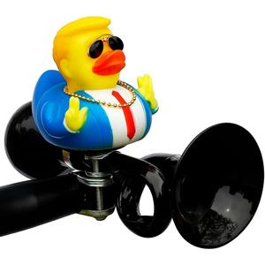 Bike Horn with Rubber Duck Classic Vintage Metal Twist Squeeze Kids Bike Horn for Adults Bicycle Horn for Kids Air Horns for Safety Airhorns Horn Loud (Black)