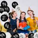 60 Pcs Black Bow Balloons,Coquette Birthday Decorations,12-inch Latex Black White Bow Balloons for Birthday Party Bachelorette Decorations Bridal Engagement Wedding Bow Theme Party Supplies