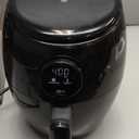 Elite Gourmet EAF2612D Personal 2.1Qt Compact Space Saving Programmable Hot Air Fryer, Oil-Less Healthy Cooker, Timer & Temperature Controls, 1000W, Black