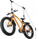 Wallmaster Bike Ceiling Mount Lift Hanger Metal Storage Rack for Garage Indoor 1 Pack Black