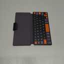 Universal Travel Keyboard Plus, New Dual Bluetooth Portable Keypad with 7-Color Backlit & Any-Angle Stand, Wireless Tablet Keyboard for iPad/Z Fold/Galaxy Tabs/Phones, Keypad for iOS/Android/Windows (Black)