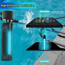 600GPH UV Aquarium Filter for 100-300 Gal Tank, Large Fish Turtle Tank Green Water Clean Machine Submersible Canister Filter Powerful Pump Pond Filter for Saltwater Freshwater Crystal Green Killing