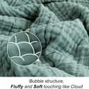 EMME Cotton Blanket Twin XL for Bed Soft Muslin Blankets 66"x90" Lightweight Breathable Layering Bedspread Coverlet All Season Gauze, Teal