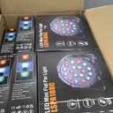 Handepo 12 Pcs 36 LED Par Lights DJ Stage Light 7 Channel Par Lighting for Stage with Remote Control and DMX Control Sound Activated Uplights for Events Club Music Disco Holiday Wedding Party