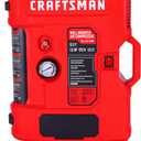 CRAFTSMAN Tire Inflator, All in One Wall Mount Air Compressor Oil-Free with Retractable 30ft Air Hose and Pressure Regulator, Great for Tire Inflation, Brad/Stapler, Finishing Jobs,1.5HP 125PSI