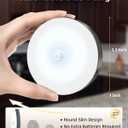 EZVALO Under Cabinet Lighting with Charging Station, 1000mAh Rechargeable Puck Lights with Remote, 3 Color Temps & 12 RGB Closet Lights, Dimmable Motion Sensor Lights for Shelf, Kitchen (6 Packs)