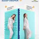 BEDELITE King Mattress Topper Dual Layer 4 Inch Memory Foam Mattress Topper, 2 Inch Pilow Top Mattress Pad and 2 Inch Premium Gel Foam Mattress, with Stretchable Pockets Up to 6"-24"