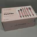 Mythsight StyleVibe 6-in-1 Air Styler, Hair Dryer & Blow Dryer Brush with Travel Case - Auto Wrap Curls (L/R), Fast Drying, Thermal Round Brush for Smooth Blowouts & Frizz-Free Volume, No Heat Damage