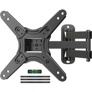 Suptek Full Motion TV Monitor Wall Mount for Most 13-42 Inch LED LCD Flat Curved Screen TVs & Monitors, Articulating Arms Swivel Tilt Extension Rotation, Max VESA 200x200mm up to 44lbs, MA1345, Black  Suptek Full Motion TV Monitor Wall Mount for Most 13-42 Inch LED LCD Flat Curved Screen TVs & Monitors, Articulating Arms Swivel Tilt Extension Rotation, Max VESA 200x200mm up to 44lbs, MA1345, Black