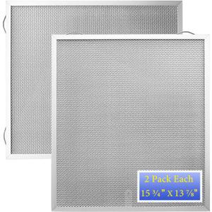 2Pack S99010430-002 Range Hood Grease Filters Compatible With B-roan N-utone HPF30 4512880 and Ken-more Rnge Hood Filter Replacement by Size 13 7/8" X 15 3/4" X 3/8"