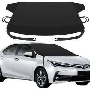 Sunny color Windproof Windshield Cover for Ice and Snow, Upgraded Thicken Oxford Fabric Car Windshield Cover Best for Ice, Frost & Snow Removal Windshield Snow Cover for All Weather (67x47 Inches)