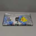 Portable Trash Bag Holder Stand For 20-33+ Gallon Liners. 16x17in Hanging Stand for Waste or Storage & Organization. Garbage can For Home Recycling Camping Picnic Party Boat Car RV or Leaf Collector (Black & Blue)