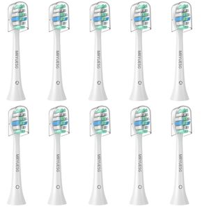 MRYUESG Replacement Toothbrush Heads for Philips Sonicare Replacement Heads, 10 Pack, Electric Tooth-Brush Head Compatible with Phillips, White-Blue