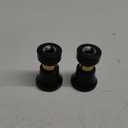 Hose Nozzle, Lichamp 2 Pack Heavy Duty Brass Fireman Style High Power Leak Proof Adjustable Garden Water Sprayer, Suitable for Car Wash, Patio Cleaning, Watering Lawn and Garden, Shower Pets (Black)