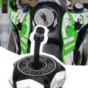 JFG RACING Dirt Bike Gas Cap Fuel Tank Cap For KLX110/L 2010-2020, KLX140/L 2008-2024, YZ125/YZ250 2004-2024, WR250F 2003-2009/2011-2013 And More Dirt Pit Bike, BLACK