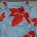 ZAFUL Womens Swimsuit Cover Up Dress Off Shoulder Hollow Coverup Bathing Suit Mesh Swim Beach Dress (Small)