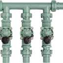 Orbit 57253 3Valve Heavy Duty Preassembled Manifold, 5.63 x 12.5 x 13 inches