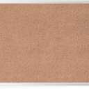 U Brands Cork Bulletin Board, 24" x 18", Silver Aluminum Frame, Industrial Grade Pinning Surface