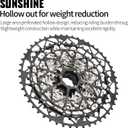 MEROCA 10/11/12/13 Speed Cassette Ultra-Light 11-52T Bike Cassette Fit Mountain Bike/Road Bike/XC/DH/AM, Compatible with Sh*Mano HG Hub Driver